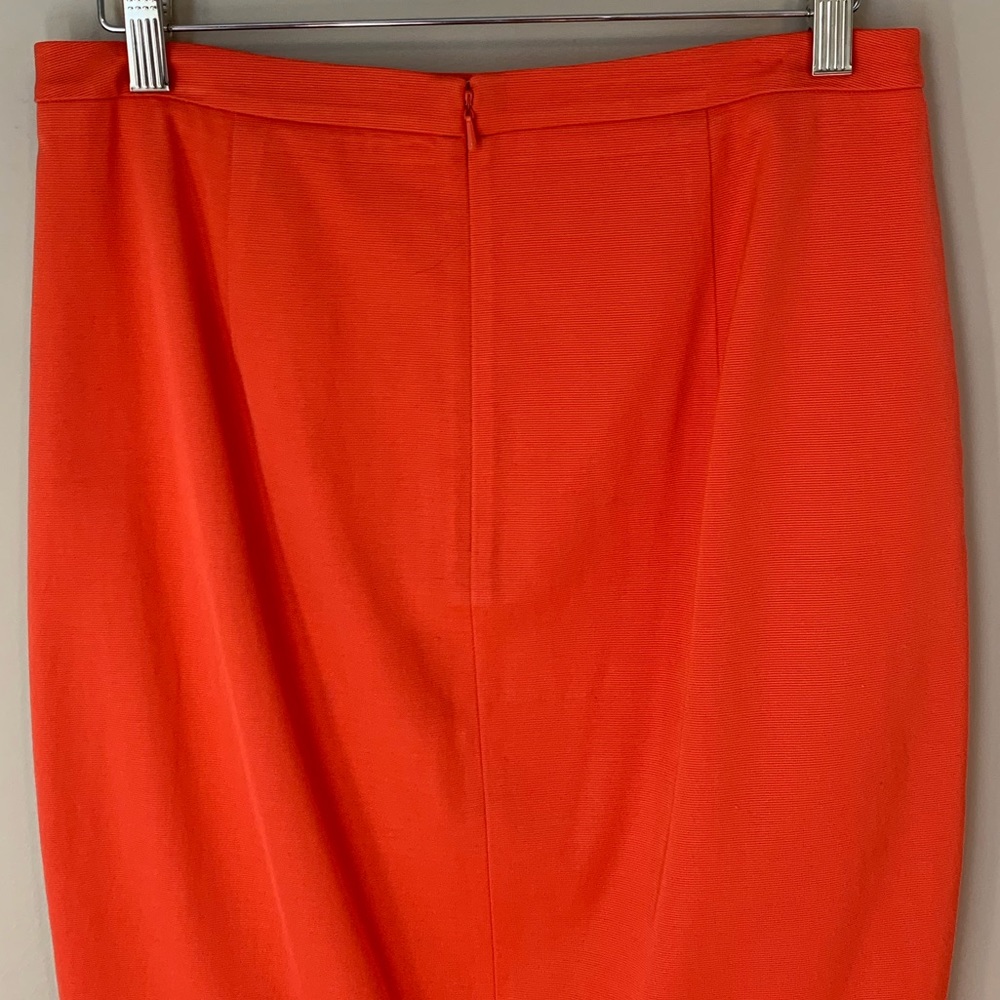 Marciano size 10 orange pencil skirt - Picture 9 of 12